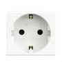 Розетка 1-м СП Viva 2мод. защ. шторки с заземл. бел. DKC 45005 45005