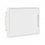 Щиток встраиваемый FRAME 8мод. с бел. дверцей с 2 шинами PEN на 6 и 8 отверст. бел. DKC F08B1WW F08B1WW