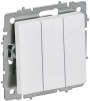 Выключатель 3-кл. СП BRITE ВС10-3-0-БрАБ 10А механизм арктич. бел. IEK BR-V30-0-10-K91 BR-V30-0-10-K91