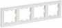 Рамка 4-м BRITE РУ-4-БрАБ арктич. бел. IEK BR-M42-K91 BR-M42-K91