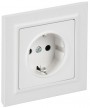 Розетка BRITE РСР14-1-0-БрАБ 16А в сборе с заземл. защ. шторки арктич. бел. IEK BR-R14-16-K91-F BR-R14-16-K91-F