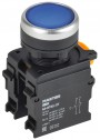 Кнопка d22мм 1НО+1НЗ MASTER с фиксацией син. IEK MI-BT60-11T-3-21-K07 MI-BT60-11T-3-21-K07