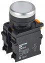 Кнопка d22мм 1НО+1НЗ MASTER бел. IEK MI-BT60-11-3-22-K01 MI-BT60-11-3-22-K01