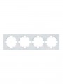 Рамка 4-м OSEN горизонт. квадрат бел. LEZARD 743-0200-149 743-0200-149