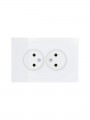 Розетка 2-м СП OSEN без заземл. ПБТ белая LEZARD 743-0200-128B 743-0200-128B