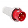 Вилка переносная 034 63А 3P+E 380В IP67 EKF ps-034-63-380 ps-034-63-380