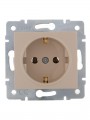 Механизм розетки 1-м СП Karina с заземл. термопласт крем. LEZARD 707-0388-122B 707-0388-122B
