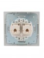 Розетка компьютерная 2-м СП Mira RJ45 сер. метал. LEZARD 701-1010-141 701-1010-141