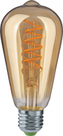 Лампа светодиодная 61 628 NLL-F-ST64-4-230-2.5K-E27-SPIRAL 4Вт грушевидная прозрачная 2500К тепл. бел. E27 180лм 176-264В NAVIGATOR 61628 61628