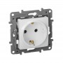 Розетка 1-м СП Etika 16А IP20 250В 2P+E с заземл. немецк. стандарт винт. клеммы механизм бел. Leg 672221 672221