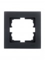 Рамка 1-местн. горизонт. VESNA черн. бархат LEZARD 742-4200-146 742-4200-146