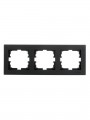 Рамка 3-местн. горизонт. VESNA черн. бархат LEZARD 742-4200-148 742-4200-148