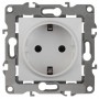 Механизм розетки 1-м СП Эра12 12-2101-01 16А IP20 16AX 250В 2P+E Schuko бел. Эра Б0014675 Б0014675