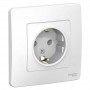 Розетка 1-м СП Blanca 16А IP20 250В с заземл. без защ. шторок бел. SE BLNRS001011 BLNRS001011