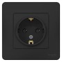 Розетка 1-м СП Blanca 16А IP20 250В с заземл. защ. шторки антрацит SE BLNRS001116 BLNRS001116