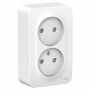 Розетка 2-м ОП Blanca 16А IP20 250В без заземл. защ. шторки с изолир. пластиной бел. SE BLNRA001211 BLNRA001211