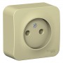 Розетка 1-м ОП Blanca 16А IP20 250В без заземл. без защ. шторок с изолир. пластиной беж. SE BLNRA000117 BLNRA000117