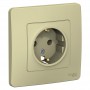Розетка 1-м СП Blanca 16А IP20 250В с заземл. без защ. шторок беж. SE BLNRS001017 BLNRS001017