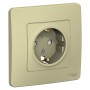 Розетка 1-м СП Blanca 16А IP20 250В с заземл. защ. шторки беж. SE BLNRS001117 BLNRS001117