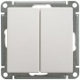 Переключатель проходной 2-кл. СП W59 10А IP20 10AX механизм бел. SE VS610-256-1-86 VS610-256-1-86