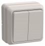 Выключатель 2-кл. ОП Октава 10А IP20 ВС20-2-0-ОКм крем. IEK EVO20-K33-10-DC EVO20-K33-10-DC