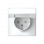 Розетка ArtGallery 16А IP20 с заземл. защ. шторки с крышкой механизм бел. SE GAL000146 GAL000146