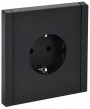 Розетка СП FORTE&PIANO FP114 16А с заземл. без защ. шторок безвинт. крепл. черн. IEK FP-R11-16-1-K02 FP-R11-16-1-K02
