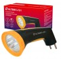 Фонарь аккумуляторный LED3804M 4LED аккум. SLA 220В пластик. черн./желт. (кор.) Ultraflash 12867 12867