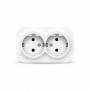 Розетка 2-м ОП 16А IP20 с заземл. бел. IONICH 1419 1419