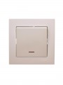 Выключатель 1-кл. СП Vesna с индикацией механизм крем. LEZARD 742-0388-111 742-0388-111
