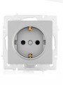 Розетка 1-м СП Vesna с заземл. защ. шторки ПБТ механизм платина LEZARD 742-3588-124B 742-3588-124B