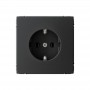 Розетка ArtGallery 16А с заземл. быстрозажим. клем. механизм карбон SE GAL001043S GAL001043S