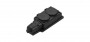 Колодка удлинителя 2-м MultiSet 16А 250В IP44 с заземл. каучук черн. SE MST4102BK MST4102BK