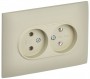 Розетка 2-м SKANDY 10А без заземл. без защ. шторок в сборе SK-R10B беж. IEK SK-R20-10-K10-F SK-R20-10-K10-F