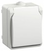Розетка ОП Форс РСб20-3-ФБ 16А IP54 с заземл. защ. шторки бел. IEK ERS12-K01-16-54-DC ERS12-K01-16-54-DC