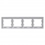 Рамка 4-м Glossa горизонт. алюм. SE GSL000304 GSL000304