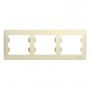 Рамка 3-м Glossa горизонт. беж. SE GSL000203 GSL000203