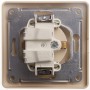 Розетка 1-м СП Glossa 16А IP20 с заземл. защ. шторки с крышкой в сборе беж. SE GSL000246 GSL000246
