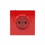 Розетка силовая KANT 2P+E без шторки красн. сатин DKC 7001033 7001033