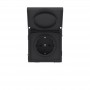 Розетка силовая KANT IP44 2P+E защ. шторки с крышкой черн. уголь DKC 7012013 7012013