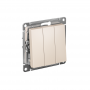 Механизм выключателя 3-кл. СП Atlas Design 10А IP20 (сх. 1+1+1) 10AX беж. SchE ATN000231 ATN000231