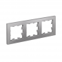 Рамка 3-м Atlas Design универс. алюм. SchE ATN000303 ATN000303