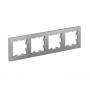 Рамка 4-м Atlas Design универс. алюм. SchE ATN000304 ATN000304