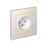 Розетка 1-м СП AtlasDesign 16А IP20 без заземл. в сборе жемчуж. SchE ATN000440 ATN000440