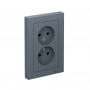 Розетка 2-м Atlas Design без заземл. 16А в сборе грифель SchE ATN000720 ATN000720