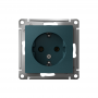 Механизм розетки 1-м СП Atlas Design с заземл. 16А изумруд SchE ATN000843 ATN000843