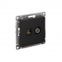 Механизм розетки 2-м Atlas Design комп. RJ45 кат.5E+TV карбон SchE ATN001089 ATN001089