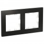 Рамка 2-м Atlas Design NATURE металл оникс SchE ATN312302 ATN312302