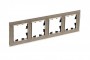 Рамка 4-м Atlas Design NATURE стекло шампань SchE ATN320504 ATN320504