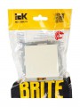 Выключатель 1-кл. СП BRITE ВС10-1-0-БрКр 10А беж. IEK BR-V10-0-10-K10 BR-V10-0-10-K10